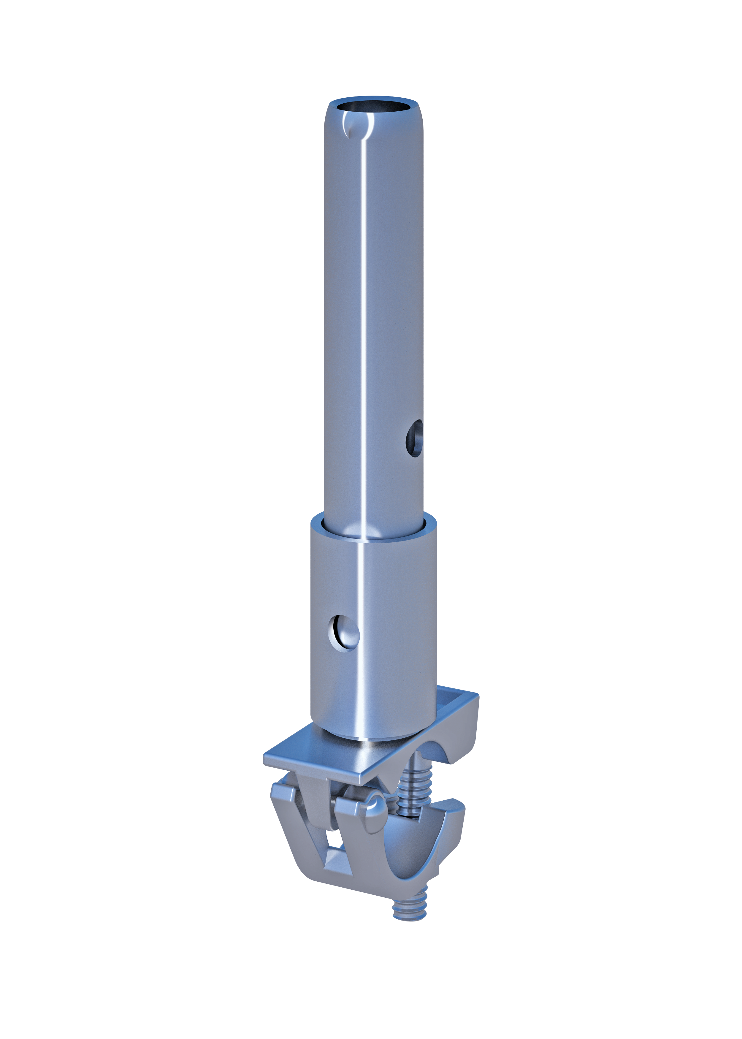 Rohrverbinder mit Halbkupplung, 48.3 mm, SW 22mm