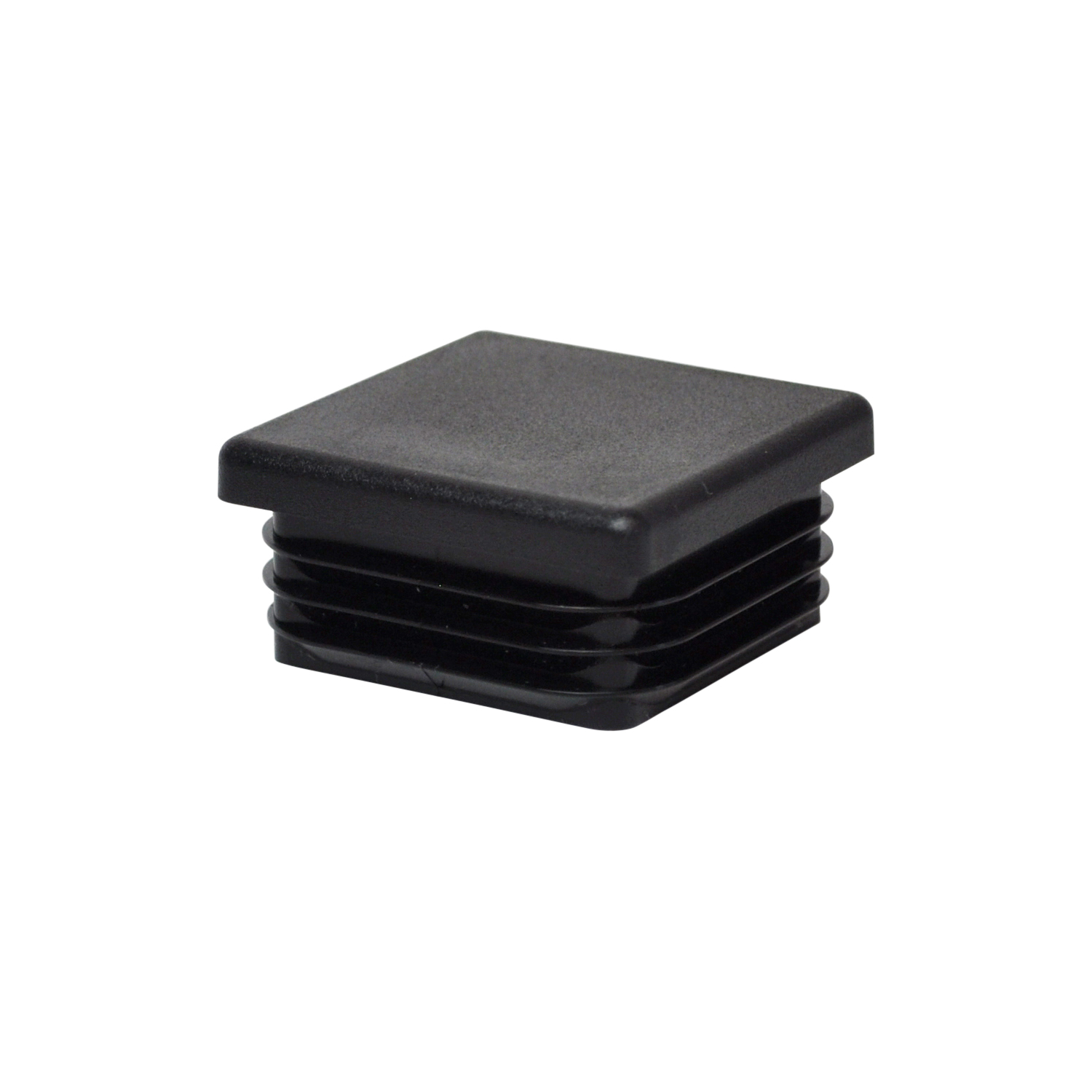 Plastik Endkappe schwarz für quadratische Rohre - 25 x 25 mm
