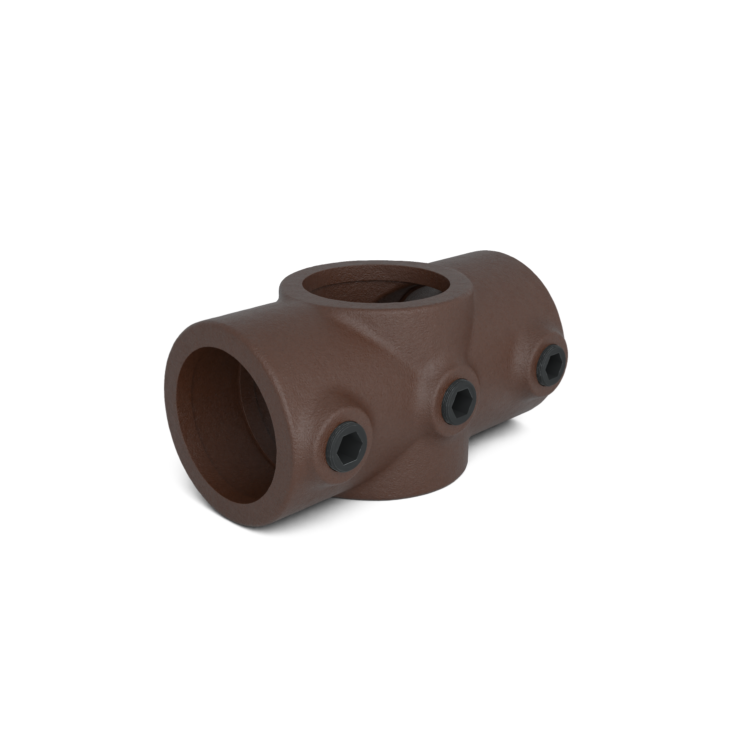 119-B Kreuzst. durchgeh - 33.7 mm braun