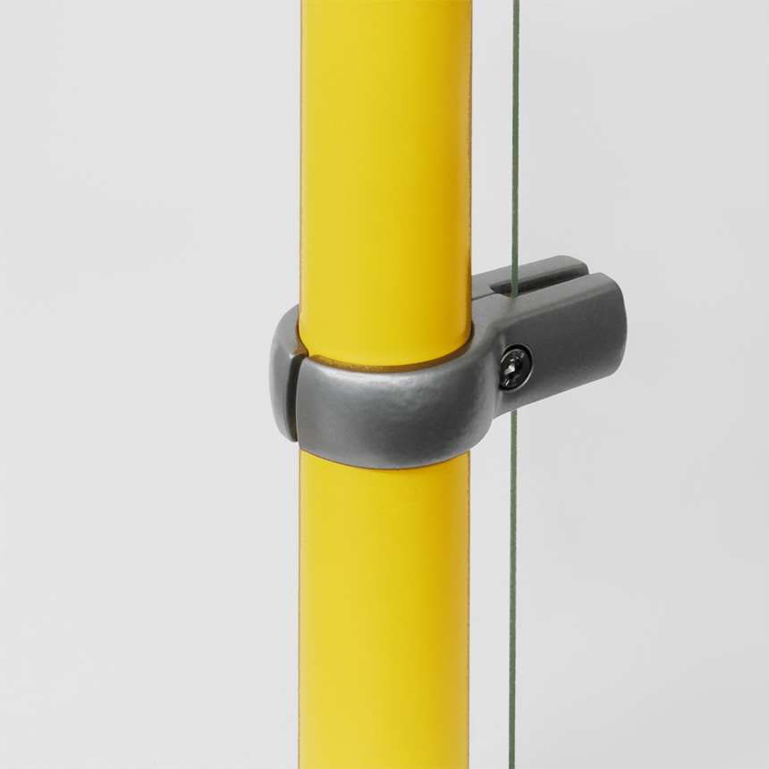 Trennwandhalter Aluminium 40mm